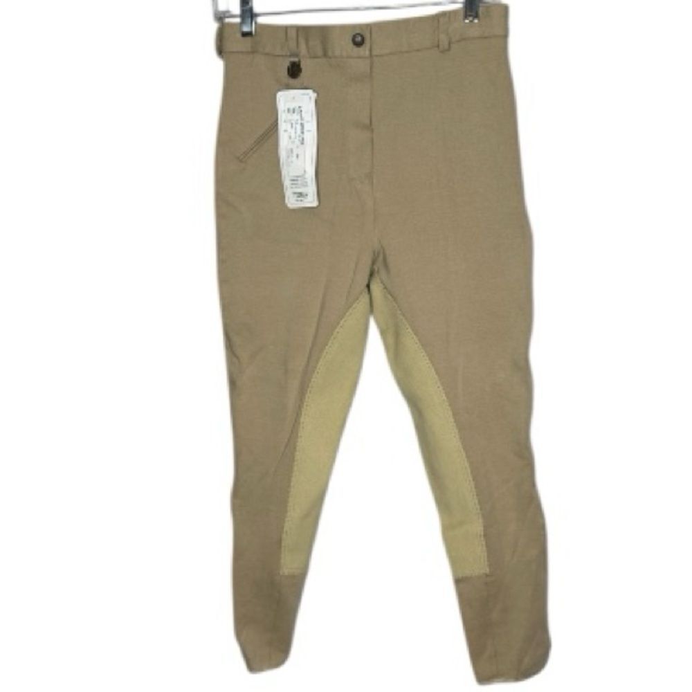 Royal Highness Tan Riding Pants with Reinforced Knees. Size 30. NWT.